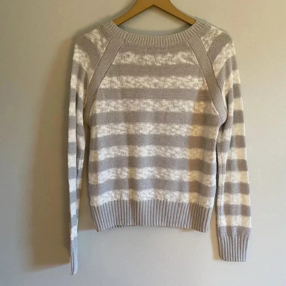 John + Jenn Striped Knit Sweater